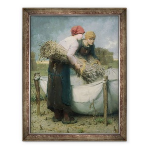 Tablou inramat - Desire Francois Laugee - Femeile de pe teren, 60 x 80 cm