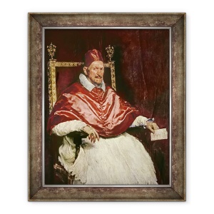 Tablou inramat - Diego Rodriguez de Silva y Velazquez - Portretul Papei Inocent X 1574-1655, 50 x 60 cm