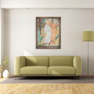Tablou inramat - Dionysius - Trei oameni salvati de sabie, detalii de scene din viata Sfantului Nicolae din Myra, 60 x 80 cm - Img 2