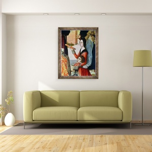 Tablou inramat - Dirck Bouts - Justitia imparatului Otto, Proces de Foc, 60 x 80 cm - Img 2