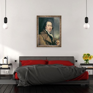 Tablou inramat - Dmitri Grigor'evich Levitsky - Portretul autorului rus Nikolai Ivanovici Novikov, 70 x 90 cm - Img 3