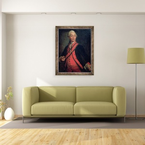 Tablou inramat - Dmitri Grigor'evich Levitsky - Portretul feldmaresalului Generalissimo, contele Aleksandr Vasilievici Suvorov 1729-1800, 60 x 80 cm - Img 2