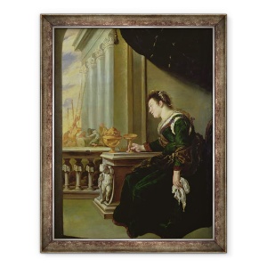 Tablou inramat - Domenico Fetti - Artemisia doliu peste Mausolus, 60 x 80 cm