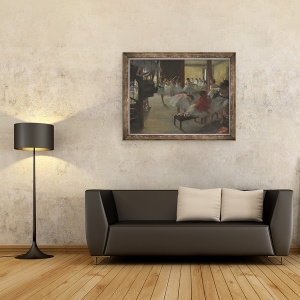 Tablou inramat - Edgar Degas - Clasa de dans I, 60 x 80 cm - Img 2