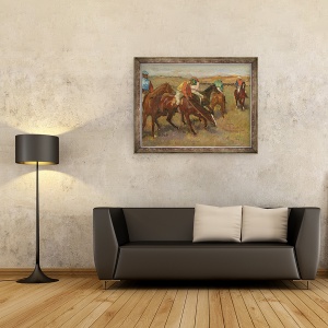 Tablou inramat - Edgar Degas - inainte de cursa, 60 x 80 cm - Img 2
