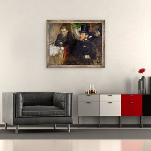 Tablou inramat - Edgar Degas - Jeantaud, Linet si Laine, 50 x 60 cm - Img 2