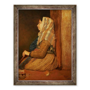 Tablou inramat - Edgar Degas - O cersetor roman, 60 x 80 cm