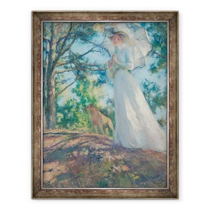 Tablou inramat - Edmund Charles Tarbell - Pe Dealul lui Bosn, 60 x 80 cm
