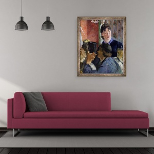 Tablou inramat - Edouard Manet - Chelnerita din Bocks, 50 x 60 cm - Img 2