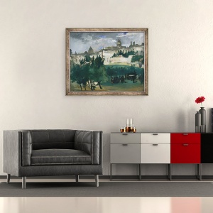 Tablou inramat - Edouard Manet - Funeraliile, 50 x 60 cm - Img 2