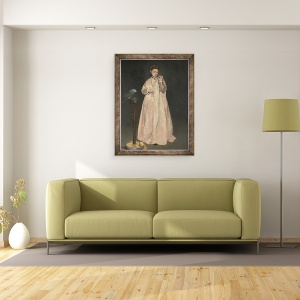 Tablou inramat - Edouard Manet - Tanara doamna in 1866, 70 x 90 cm - Img 2