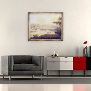 Tablou inramat - Edward Dayes - Rochester, 50 x 60 cm - Img 2