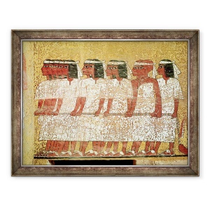 Tablou inramat - Egyptian 18th Dynasty - Cortege tragand catafalca regelui, 60 x 80 cm