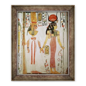 Tablou inramat - Egyptian 19th Dynasty - Isis si Nefertari, din mormantul lui Nefertari, 70 x 85 cm