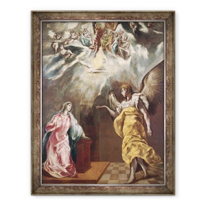 Tablou inramat - El Greco - Buna Vestire II, 70 x 90 cm