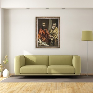 Tablou inramat - El Greco - Sfantul Petru si Sfantul Pavel, 70 x 90 cm - Img 2