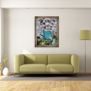 Tablou inramat - Ellen Golla - Cafea de dimineata, 60 x 80 cm - Img 2