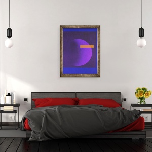 Tablou inramat - Emil Sandberg - Luna in scadere 03, 2020, 60 x 80 cm - Img 3
