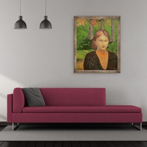 Tablou inramat - Emile Bernard - Portret De Sora Mea Madeleine, 50 x 60 cm - Img 2