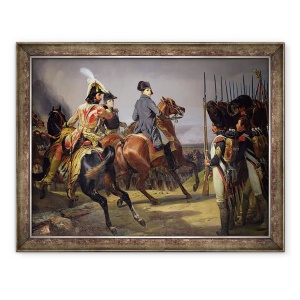 Tablou inramat - Emile Jean Horace Vernet - Batalia de la Iena, 14 octombrie 1806, 70 x 90 cm
