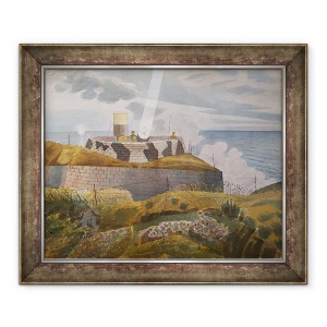 Tablou inramat - Eric Ravilious - Lumina reflectoarelor la Dusk, 50 x 60 cm