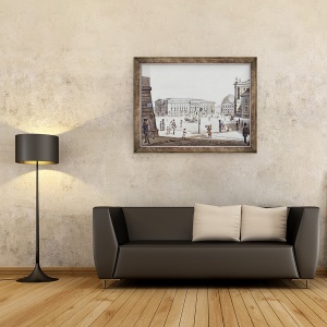 Tablou inramat - F.A. Calau - Opernplatz, 60 x 80 cm - Img 2