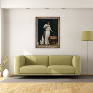 Tablou inramat - Federigo Andreotti - Scrisoarea de dragoste, 60 x 80 cm - Img 2