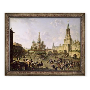 Tablou inramat - Fedor Yakovlevich Alekseev - Piata Rosie, Moscova, 60 x 80 cm