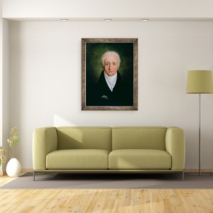 Tablou inramat - Ferdinand Jagemann - Portretul lui Johann Wolfgang von Goethe 1749-1832, 60 x 80 cm - Img 2