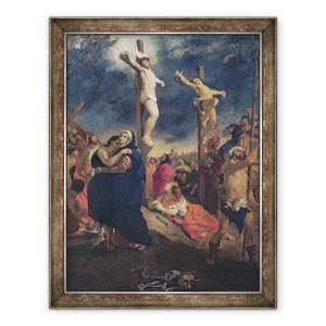 Tablou inramat - Ferdinand Victor Eugene Delacroix - Hristos pe cruce, 60 x 80 cm