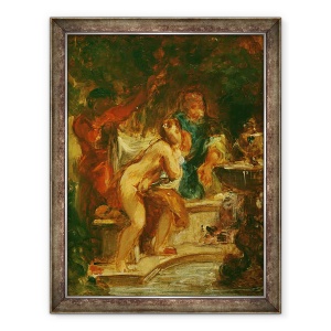 Tablou inramat - Ferdinand Victor Eugene Delacroix - Suzanne la Baile, 70 x 90 cm