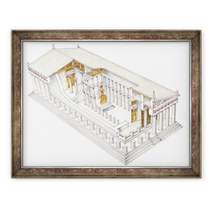 Tablou inramat - Fernando Aznar Cenamor - Partenon, 60 x 80 cm