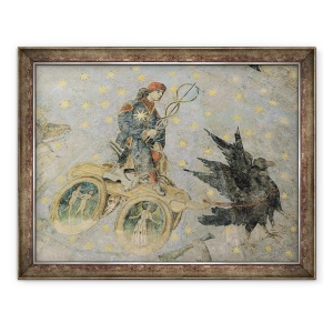 Tablou inramat - Fernando Gallego - Carul lui Mercur, detaliu din bolta Cielo de Salamanca, 70 x 90 cm