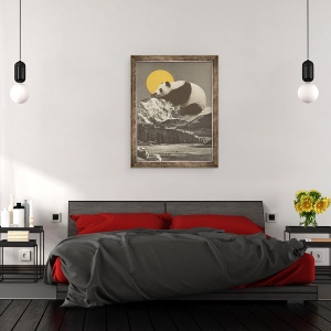Tablou inramat - Florent Bodart - Panda lui Panda in munti, 60 x 80 cm - Img 3