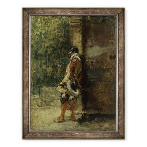 Tablou inramat - Fortuny y Carbó - Cavalier, 60 x 80 cm