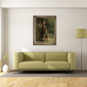 Tablou inramat - Fortuny y Carbó - Cavalier, 60 x 80 cm - Img 2