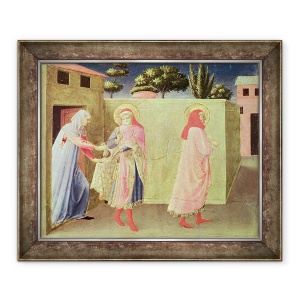 Tablou inramat - Fra Angelico - Vindecarea Palladia de catre SS. Cosma si Damian, predella din Altarpiece Annalena, 70 x 85 cm