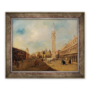 Tablou inramat - Francesco Guardi - Piazza San Marco, 70 x 85 cm