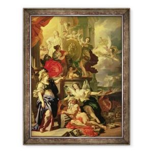 Tablou inramat - Francesco Solimena - Alegorie a unei domnii, 60 x 80 cm