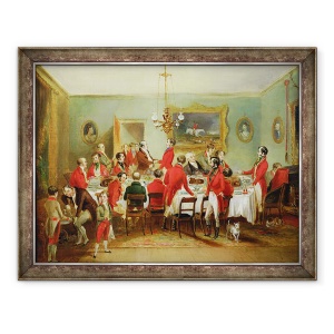 Tablou inramat - Francis Calcraft Turner - Micul dejun Hunt, Sala Burlacilor, 70 x 90 cm