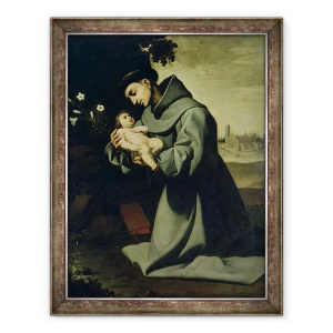Tablou inramat - Francisco de Zurbaran - Sfantul Anton de Padova, 70 x 90 cm
