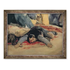 Tablou inramat - Francisco Jose de Goya y Lucientes - Executarea aparatorilor din Madrid II, 3 mai 1808, 70 x 90 cm
