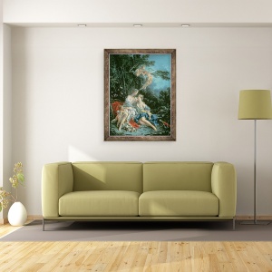 Tablou inramat - Francois Boucher - Jupiter si Callisto, 60 x 80 cm - Img 2