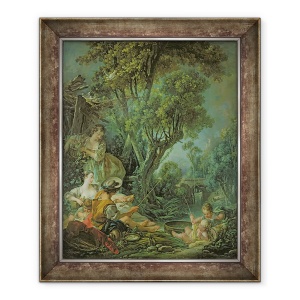 Tablou inramat - Francois Boucher - Pescarul, 70 x 85 cm