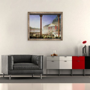 Tablou inramat - Francois Joseph Heim - Adunarea Champ de Mai, 50 x 60 cm - Img 2