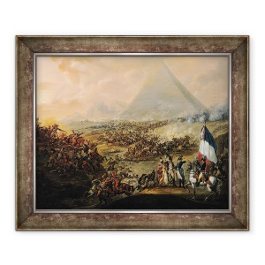 Tablou inramat - Francois Louis Joseph Watteau - Batalia de la piramide, 50 x 60 cm