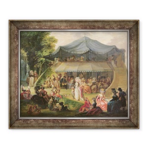 Tablou inramat - Francois Louis Joseph Watteau - Fete la Colisee langa Lille, 50 x 60 cm