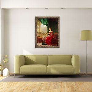Tablou inramat - Francois Richard Fleury - Hortense de Beauharnais 1783-1837, 60 x 80 cm - Img 2