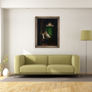 Tablou inramat - Francois Richard Fleury - Valentina din Milano, 60 x 80 cm - Img 2