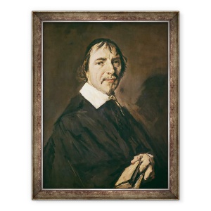 Tablou inramat - Frans Hals - Portretul Pastorului Herman Langélius, profesor la Universitatea din Leiden, 70 x 90 cm